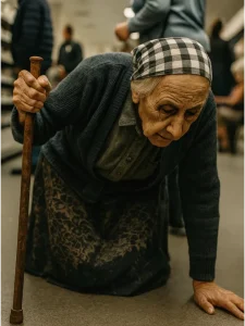 «Κανείς δεν τη βοήθησε όταν η ηλικιωμένη γυναίκα έπεσε — αλλά αυτό που συνέβη καθώς προσπαθούσε να συρθεί μακριά άφησε όλους άφωνους.»