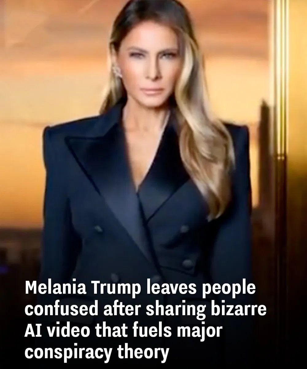 «Η Μελάνια Τραμπ αφήνει το κοινό μπερδεμένο αφού μοιράστηκε ένα παράξενο βίντεο τεχνητής νοημοσύνης που τροφοδοτεί μια μεγάλη θεωρία συνωμοσίας»