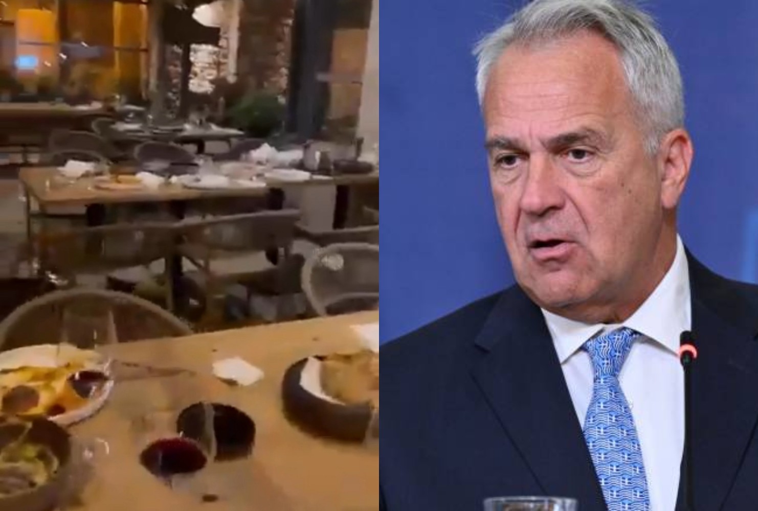 Δείτε βίντεο από την επίθεση κατά του Μάκη Βορίδη -Του πέταξαν αυγά, τραπέζια και φώναζαν συνθήματα – Φυγαδεύτηκε από την ΕΛ.ΑΣ