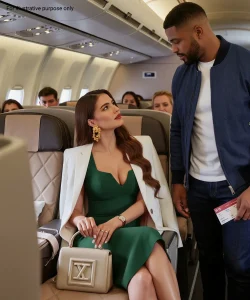 Η γυναίκα τράβηξε τον άνδρα από το κάθισμά του, συνοφρυωμένη: «Αυτό το κάθισμα δεν είναι για σένα.» Οι αεροσυνοδοί την πίστεψαν αμέσως, αγνοώντας το εισιτήριό του. Αλλά όταν εκείνος έβγαλε το κινητό του…