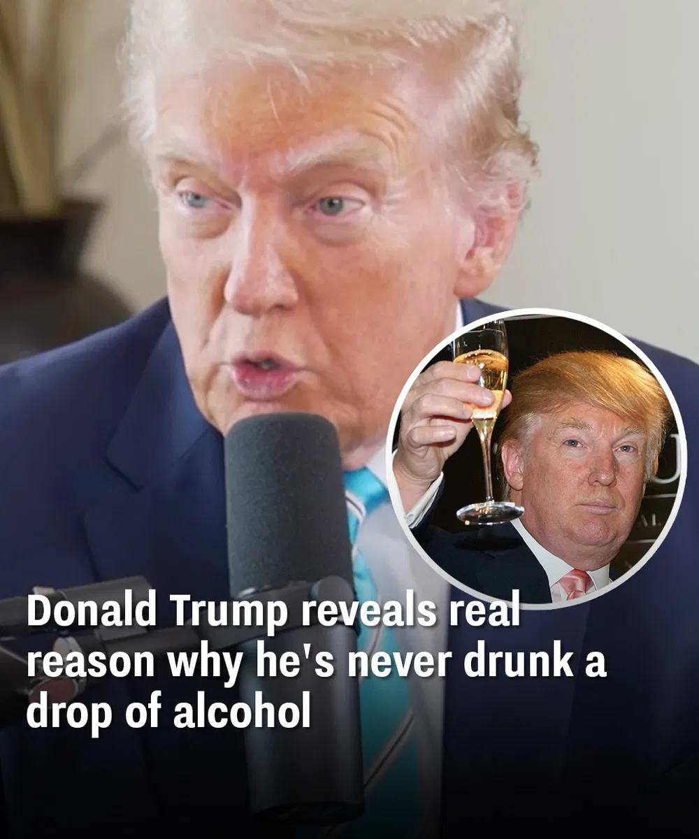 «Ο Ντόναλντ Τραμπ αποκαλύπτει τον πραγματικό λόγο για τον οποίο δεν έχει πιει ποτέ ούτε σταγόνα αλκοόλ»