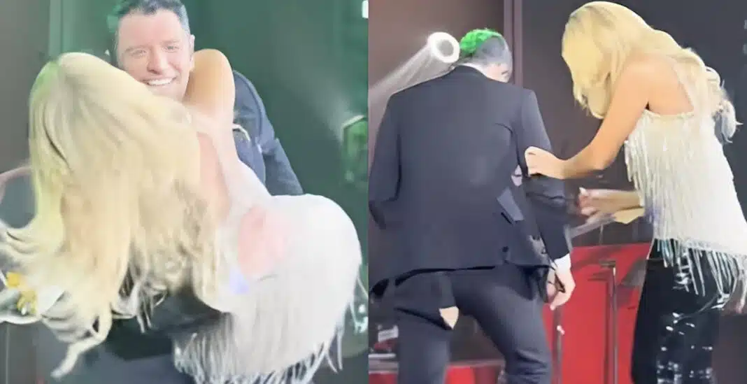 Έμειναν με το στόμα… ανοιχτό οι πελάτες: Ο Ρουβάς πήρε αγκαλιά την Θεοδωρίδου, άκουσε ένα χρατς, έβαλε το χέρι και του σκίστηκε το παντελόνι