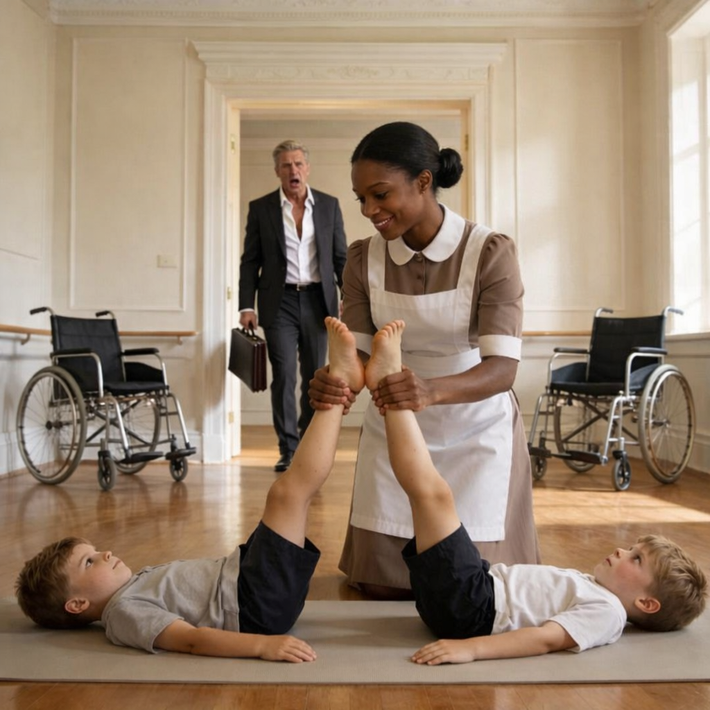 Δισεκατομμυριούχος επέστρεψε νωρίς και βρήκε τη οικιακή βοηθό με τους παράλυτους δίδυμους γιους του. Αυτό που είδε τον άφησε άφωνο.