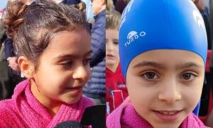 Θεοφάνια: Συγκίνησε τον Βόλο η 9χρονη Αποστολία που βούτηξε στα παγωμένα νερά για τον σταυρό