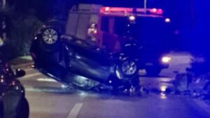 Tροχαίο δυστύχημα: Σμπαράλια το ΙΧ που οδηγούσε ο νεκρός 23χρονος – Φωτογραφίες