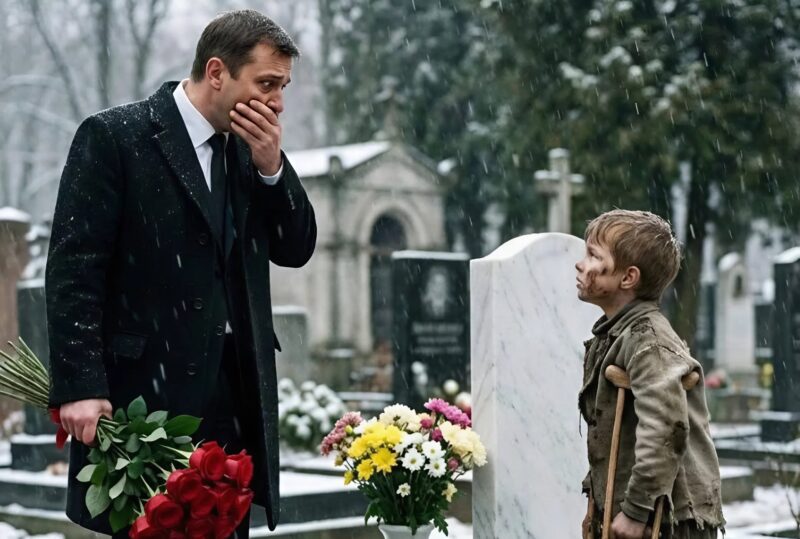 «Μπαμπά, είμαι ο γιος σου, είμαι ζωντανός», είπε ένα άστεγο αγόρι στον εκατομμυριούχο που είχε έρθει στον τάφο του παιδιού του