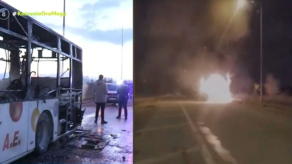 ΕΚΤΑΚΤΟ - Φωτιά σε εν κινήσει αστικό λεωφορείο