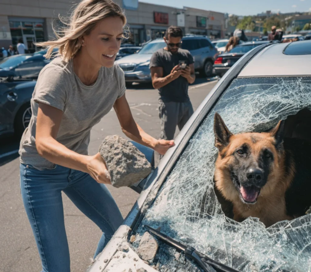Έσπασα το τζάμι του αυτοκινήτου ενός αγνώστου για να σώσω έναν σκύλο — και τότε συνέβη κάτι εντελώς απρόσμενο.