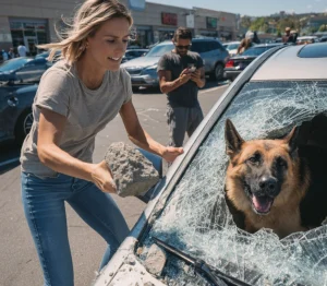 Έσπασα το τζάμι του αυτοκινήτου ενός αγνώστου για να σώσω έναν σκύλο — και τότε συνέβη κάτι εντελώς απρόσμενο.