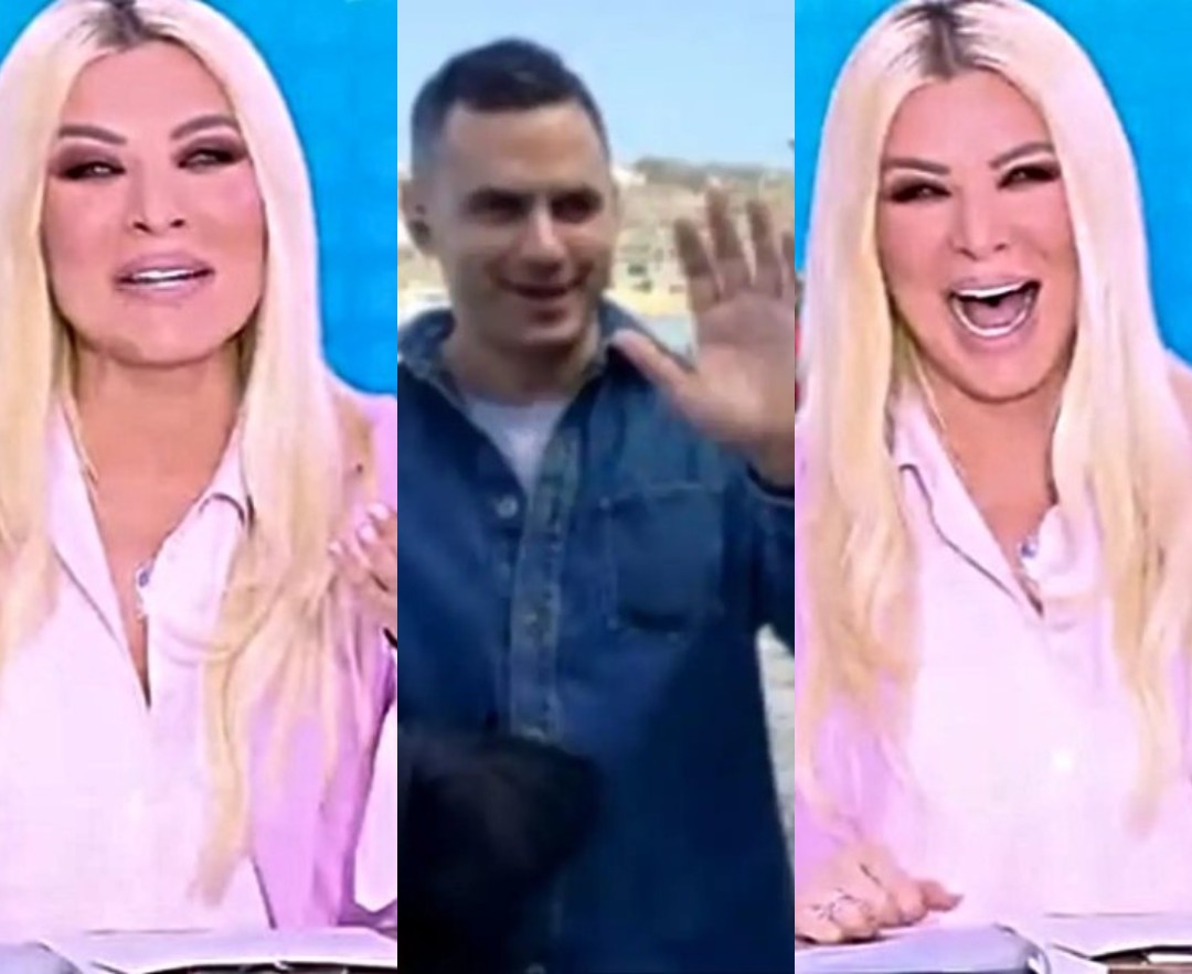 «Καλέ ο άνδρας μου!» – Η Καινούργιου έκανε ζωντανή σύνδεση με Μύκονο και πέρασε από πίσω ο Κουτσουμπής