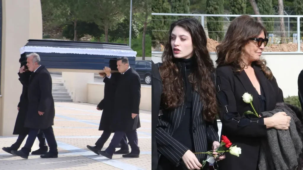 Κηδεία Λάκη Ραπτάκη: Κατέppευσε η Βάνα Μπάρμπα – Οι πρώτες φωτογραφίες