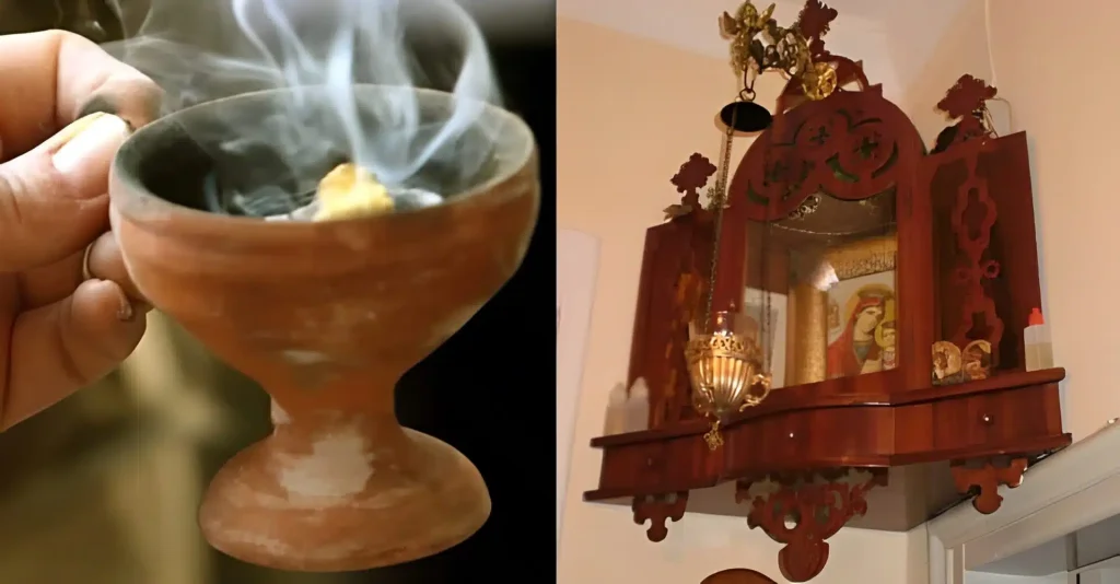 Λιβανίζουμε το σπίτι για να μας προστατεύει ο Θεός, η Παναγιά μας και οι Άγιοι μας