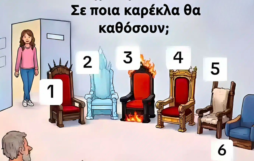 Ψυχολογικό τεστ: Σε ποια καρέκλα θα καθόσουν;