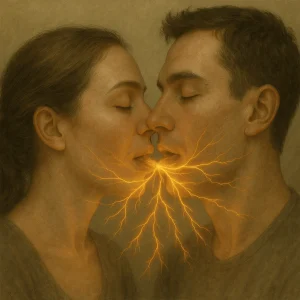 Αυτό συμβαίνει στην πραγματικότητα όταν φιλιόμαστε