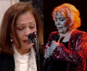 Με λυγμούς και τρεμάμενη φωνή η Χαρούλα Αλεξίου αποχαιρετά τη Μαρινέλλα: «Καπετάνισσα μου…»