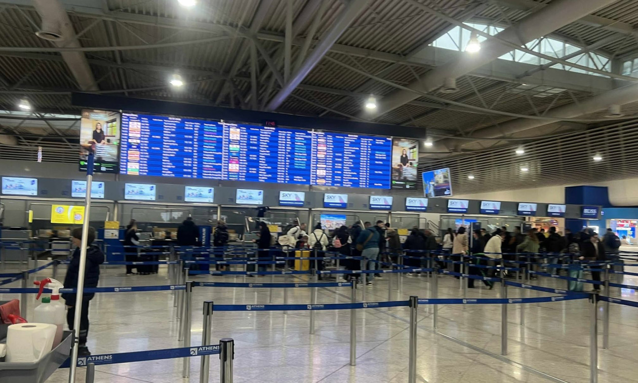 Χαμός με την επιβατική κίνηση στο «Ελευθέριος Βενιζέλος»