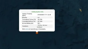 ΕΚΤΑΚΤΟ – ΙΣΧΥΡΟΣ ΣΕΙΣΜΟΣ ΤΩΡΑ ΣΤΗΝ ΧΩΡΑ ΜΑΣ