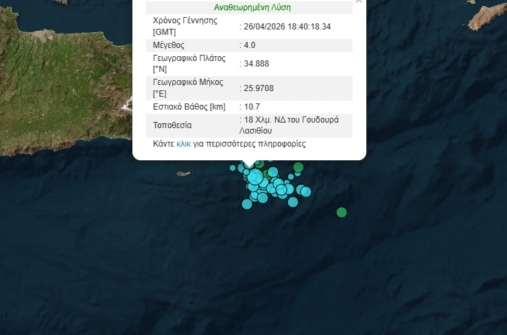EKTAKTO TΩΡΑ – ΜΕΓΑΛΟΣ ΣΕΙΣΜΟΣ ΤΑΡΑΚΟΥΝΗΣΕ ΤΗΝ ΕΛΛΑΔΑ