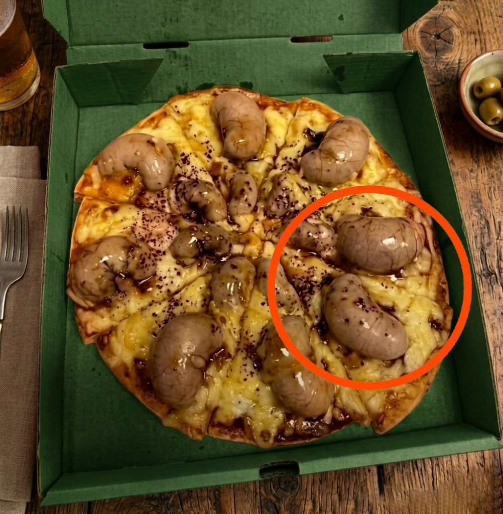 Παρήγγειλα μια πίτσα το βράδυ. Ο ντελιβεράς μου την έφερε.