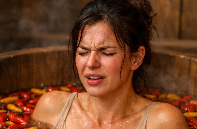 Παντρεύτηκα τον άνθρωπο που αγαπούσα, από μια πλούσια οικογένεια, αλλά μετά την πρώτη νύχτα του γάμου με ανάγκασαν να κάνω μπάνιο με καυτερή κόκκινη πιπεριά: αυτό συνεχίστηκε για σχεδόν έναν μήνα, και μια μέρα αποφάσισα να μάθω τον λόγο αυτού του παράξενου τελετουργικού — και έμεινα σε απόλυτο τρόμο