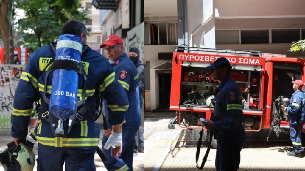 Φωτιά σε ξενοδοχείο στην Ομόνοια: «Παραλίγο να πεθάνει η γυναίκα μου» – Διασωληνωμένος σε σοβαρή κατάσταση ο 40χρονος [βίντεο]