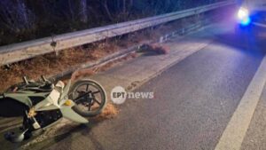 Ανείπωτη τραγωδία στα Χανιά: Νεκροί δύο νέοι άνδρες σε φρικτό δυστύχημα με μηχανή στον ΒΟΑΚ — «Το μηχανάκι δούλευε ακόμα…»