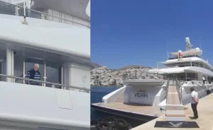 Εντυπωσιακή άφιξη στην Τήνο: Η πολυτελής θαλαμηγός που μαγνήτισε τα βλέμματα στο λιμάνι