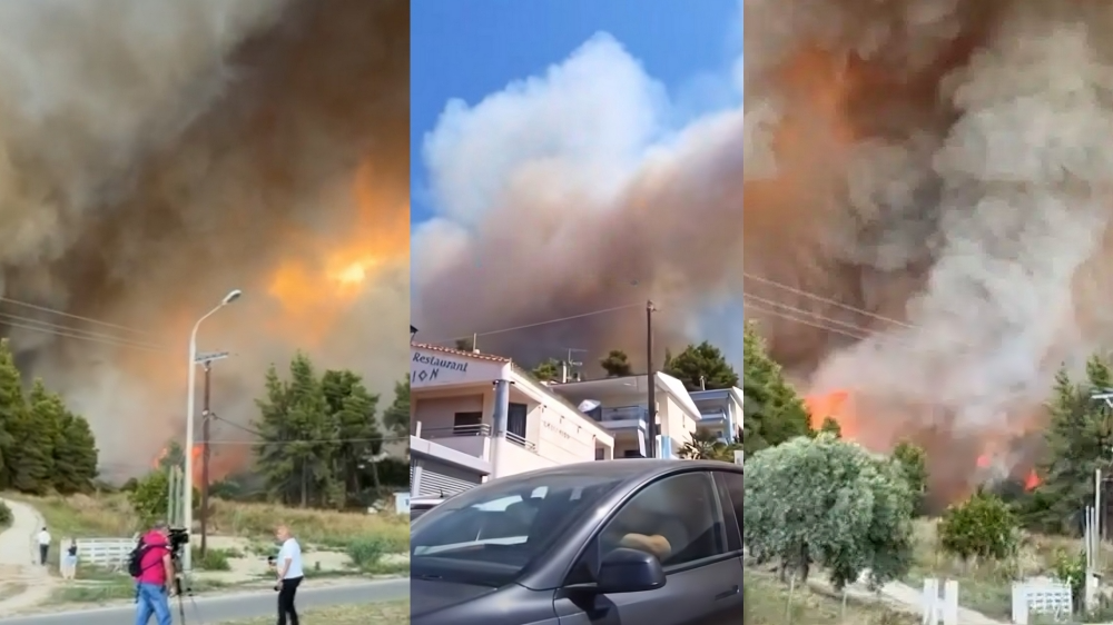 ΜΕΓΑΛΗ ΦΩΤΙΑ ΤΩΡΑ ΣΤΗΝ ΕΛΛΑΔΑ – ΕΚΤΟΣ ΕΛΕΓΧΟΥ Η ΠΥΡΙΝΗ ΛΑΙΛΑΠΑ -ΜΑΖΙΚΗ ΦΥΓΗ ΚΑΤΟΙΚΩΝ ΚΑΙ ΠΑΡΑΘΕΡΙΣΤΩΝ