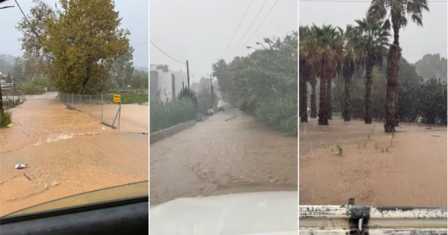 ΕΚΤΑΚΤΟ: Χαμός! Υπερχείλισε το ρέμα – Εγκλωβισμένοι οι κάτοικοι – Μήνυμα 112